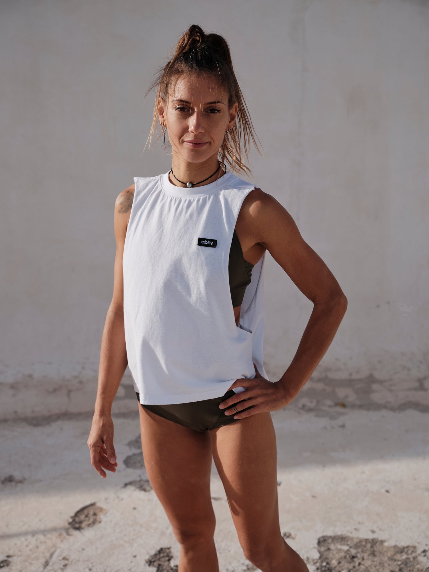 Cut-off Tank - Pure White - abhy®
