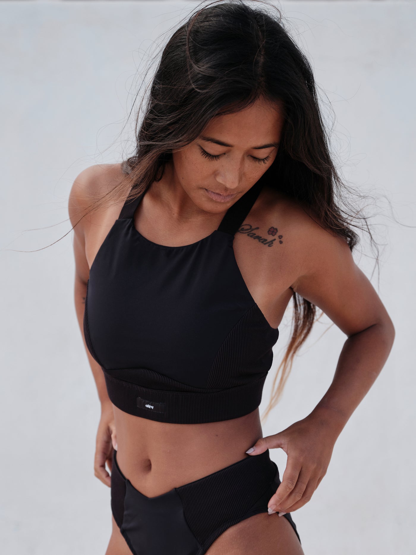 No Limit Sports Bra Ribbed - Black